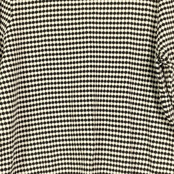 NWT Ann Taylor Factory Patterned, Crewneck Sweater, XL, 3/4 sleeves, tan/blue - Picture 3 of 9